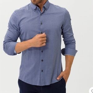 Brax Daniel J Hi Flex Cotton Button-Down Shirt